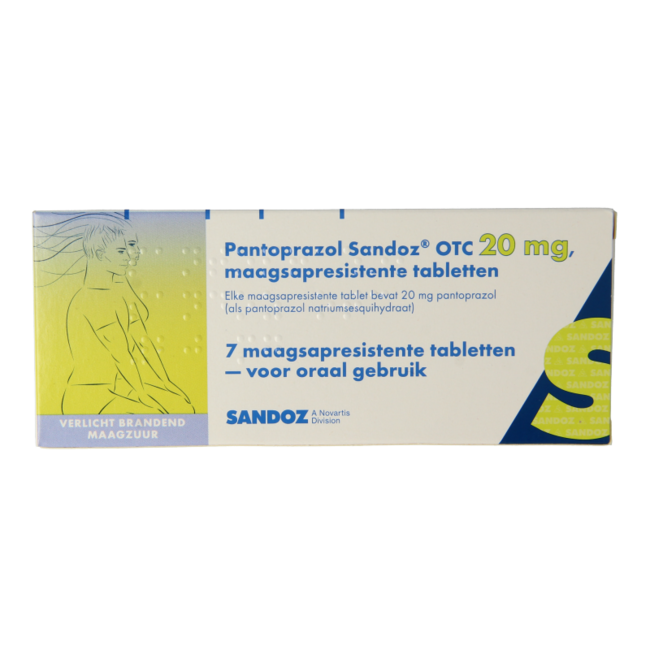 Sandoz Pantoprazole 20mg 7 Tablets