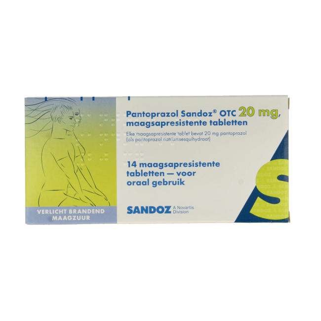 Sandoz Pantoprazole 20 mg 14 comprimés