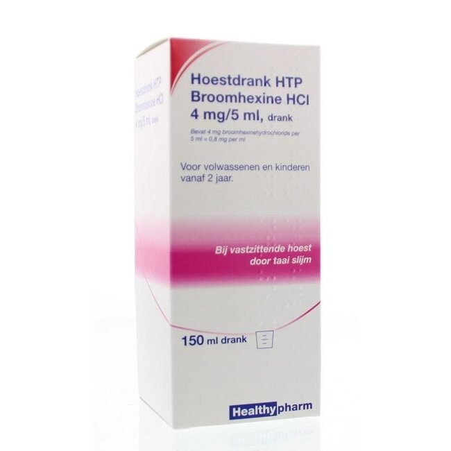 Sciroppo per la tosse bromexina HCI 4mg/5ml 150 Millilitri