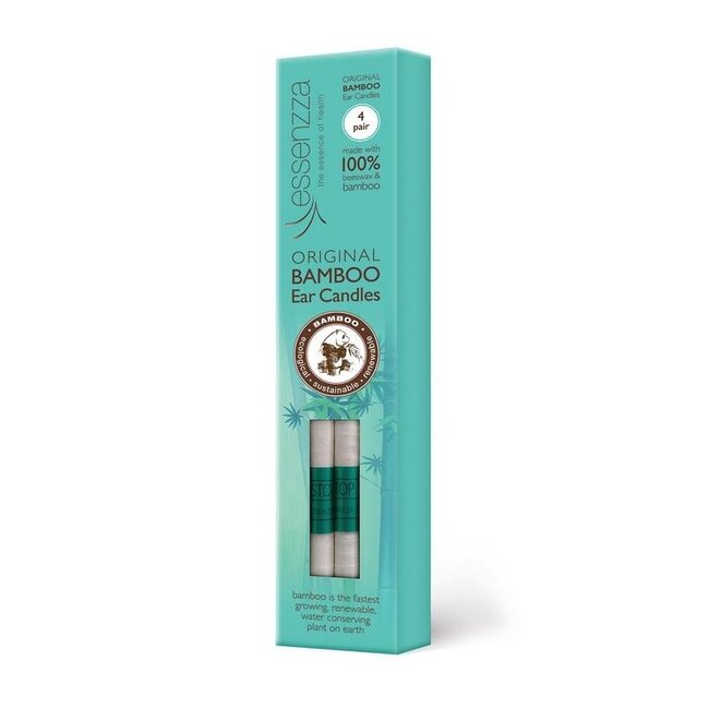 Fuss Free Nat Velas de oído de bambú 4 pares