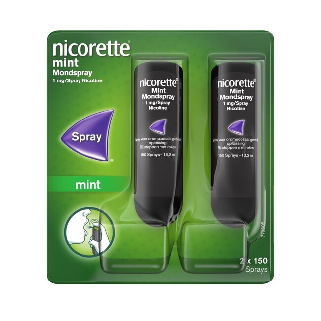 Spray orale alla menta 1mg, confezione doppia (1 Set)