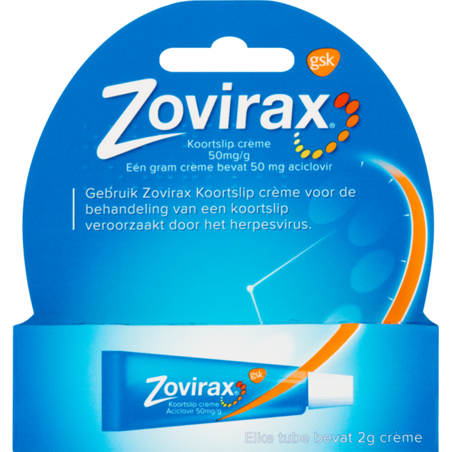 Zovirax Cold Sore Cream 2g Tube