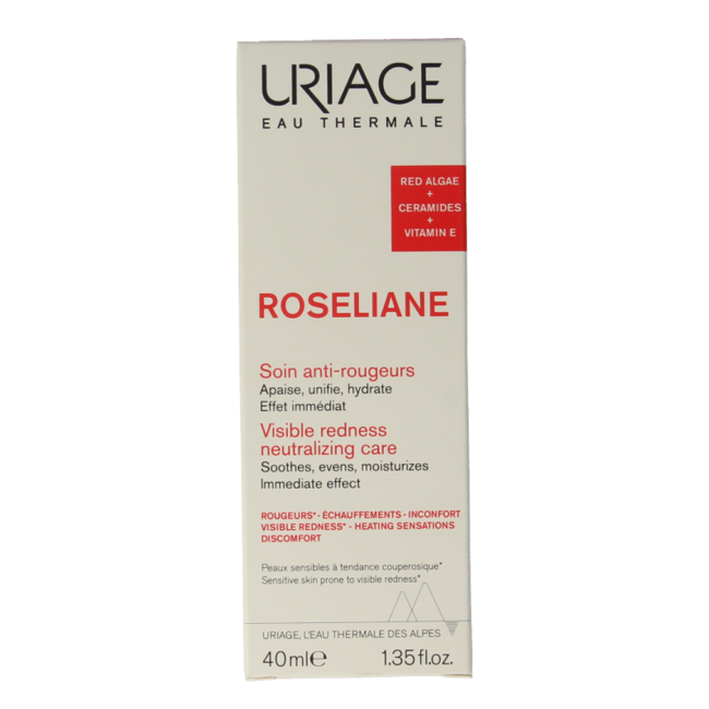Uriage Roseliane krem przeciw zaczerwienieniom 40 Mililitrów