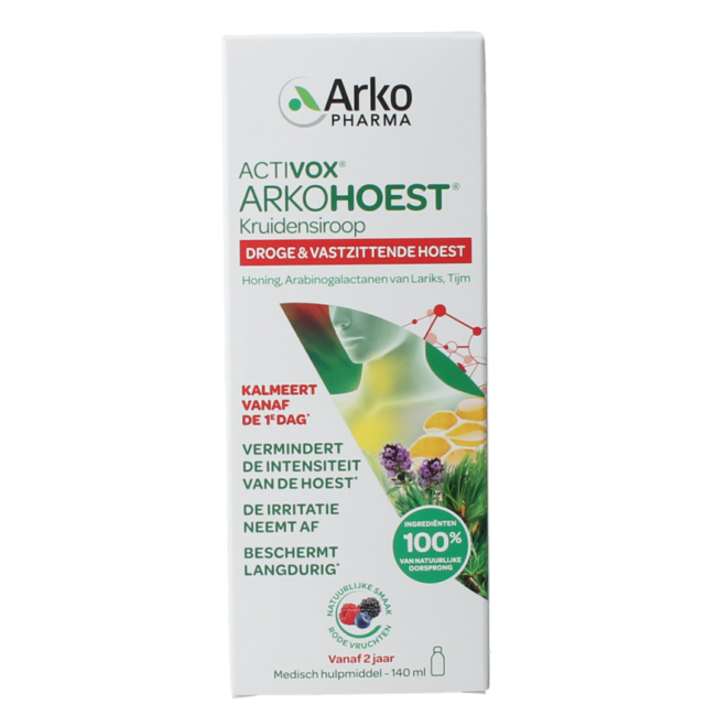 Arkohoest Sirop à base de plantes édulcoré au miel 140 ml