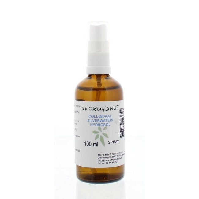 Cruydhof Agua de plata coloidal spray hidrosol uso externo 100 mililitros