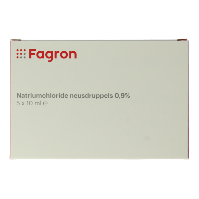 Fagron Sodium Chloride Nasal Drops 0.9% 10ml 5 Pack