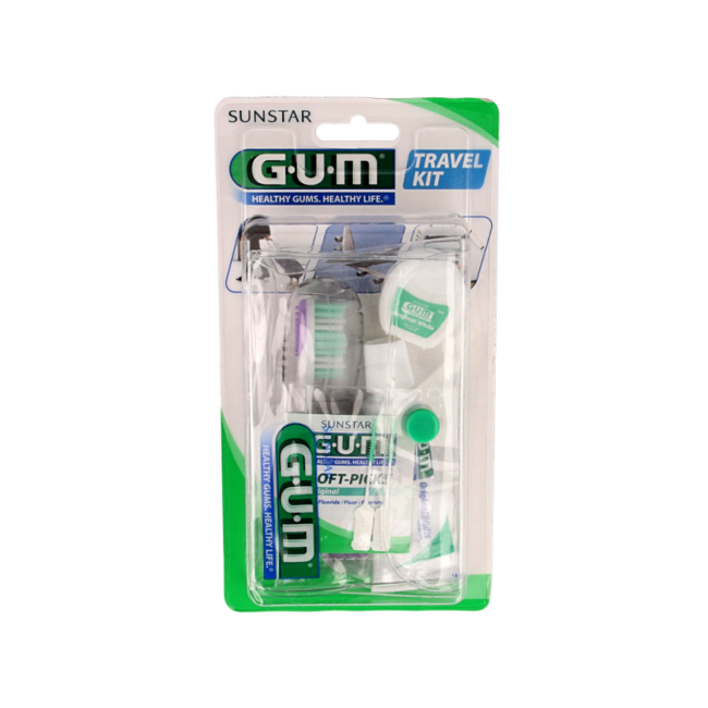 GUM Kit de viaje Original White 1 set