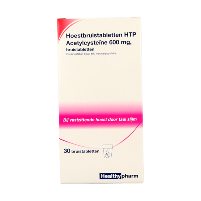 Acetilcisteína 600 mg HTP 30 comprimidos efervescentes