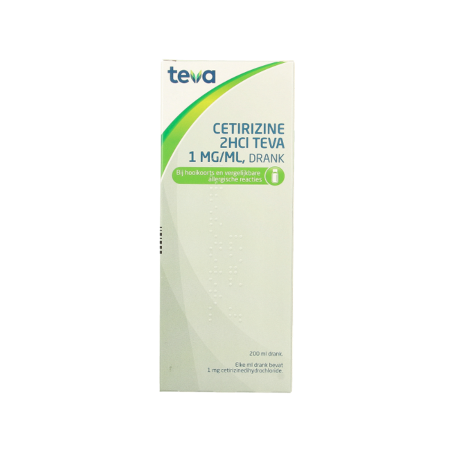 Teva Cetirizina 2HCl 1mg/ml 200 Millilitri