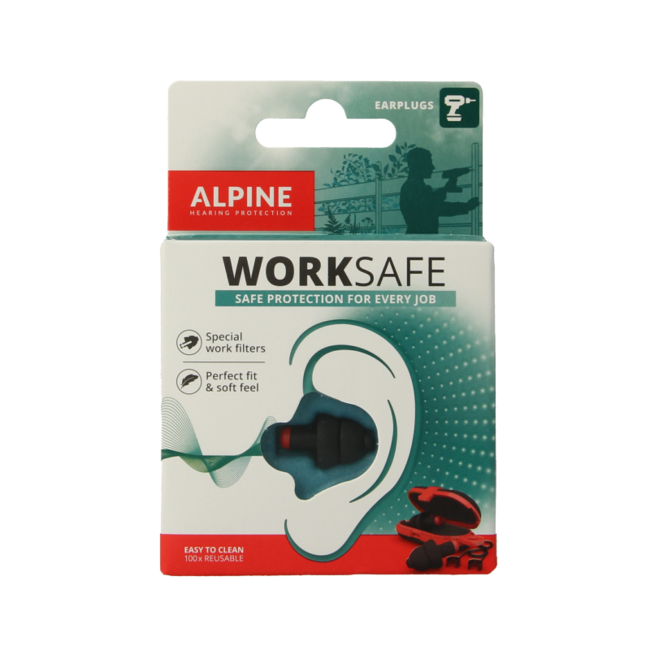 Zatyczki do uszu Alpine Worksafe, 1 para