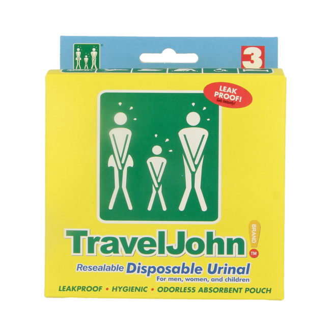 Able 2 Travel John - Lot de 3