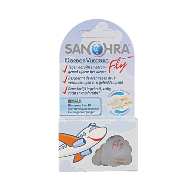 Sanohra Bouchons d'oreilles avion fly small enfant 1 paire