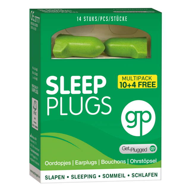 Tapones para dormir Get Plugged Sleep plugs, 7 pares
