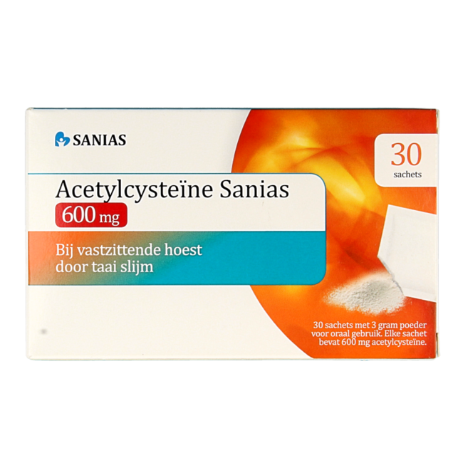 Acetylcysteine 600mg sachets 3g 30 Sachets