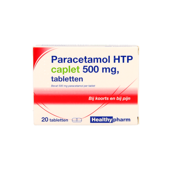 Paracetamol 500mg caplets, 20 tablets