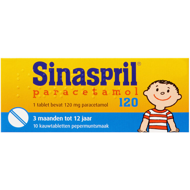 Sinaspril Paracetamol 120 mg 10 tabletek