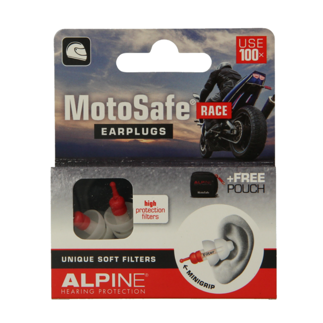 Alpine MotoSafe Race Earplugs - 1 Pair