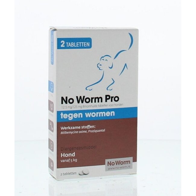 Exil No Worm Pro dla psów M, 2 sztuki