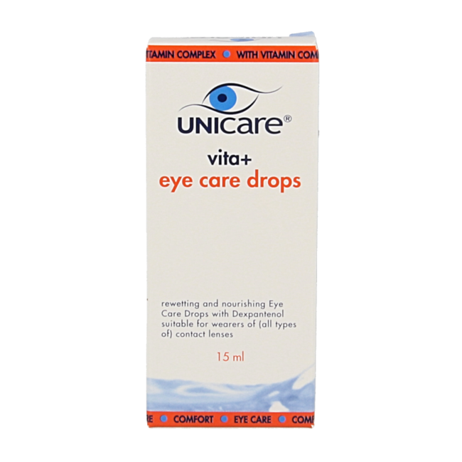 Unicare Vita+ Augenpflege Augentropfen 15 Milliliter