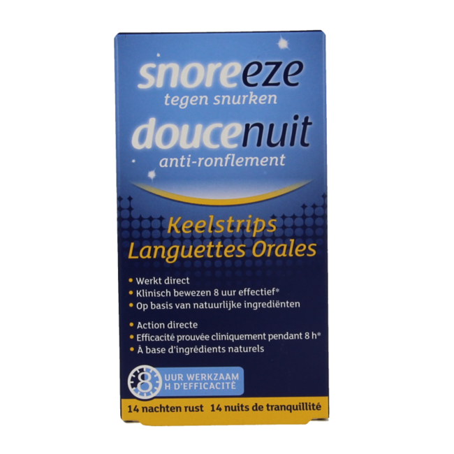 Snoreeze Strisce Gola Anti-russamento 14 Pezzi