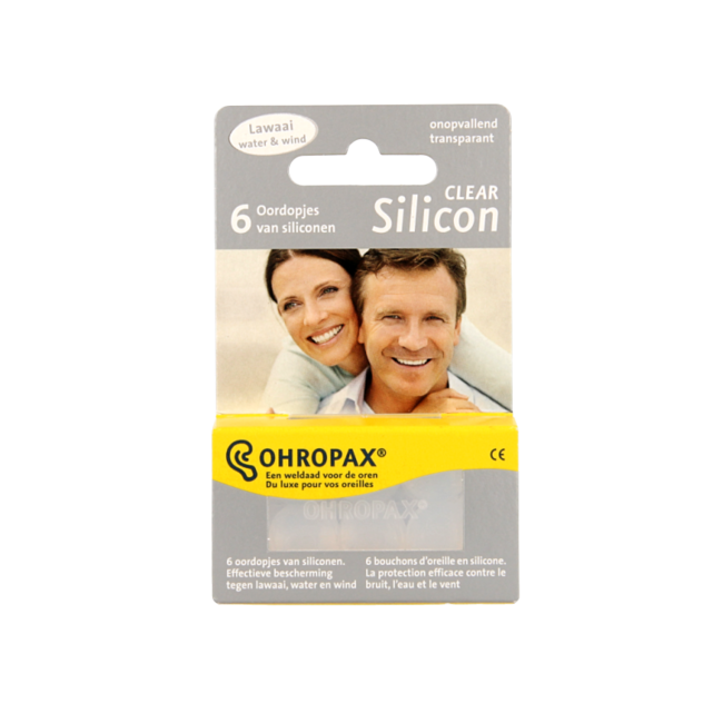 Ohropax Silicon Clear 6 unidades