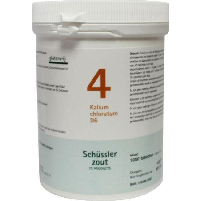 Kalium chloratum 4 D6 Schussler 1000 Compresse