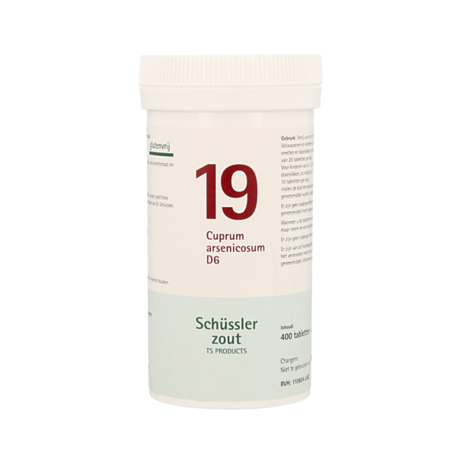 Pflüger Cuprum arsenicosum 19 D6 Schüßler 400 Tabletten