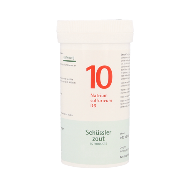 Natrium sulfuricum 10 D6 Schussler 400 Tabletten
