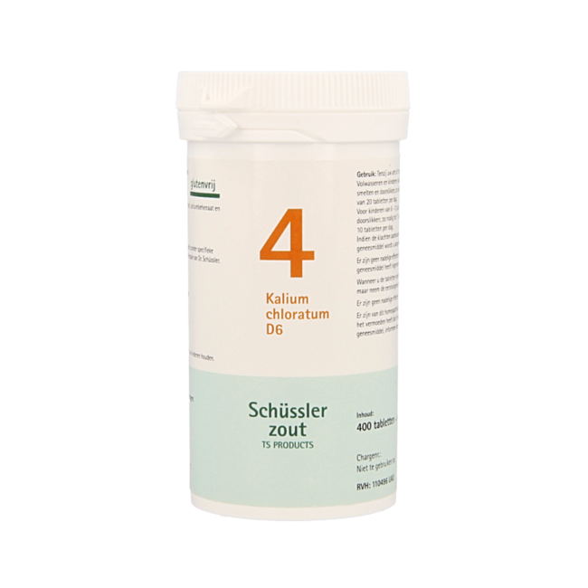 Kalium chloratum Nr. 4 D6 Schüßler Salze 400 Tabletten