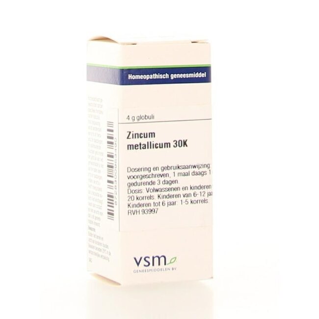 VSM Zincum metallicum 30K 4 gramos