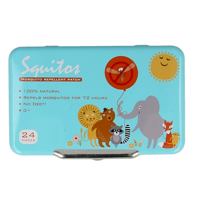 Squitos Zitronen-Eukalyptus-Citronella Duftsticker, 24 Stück