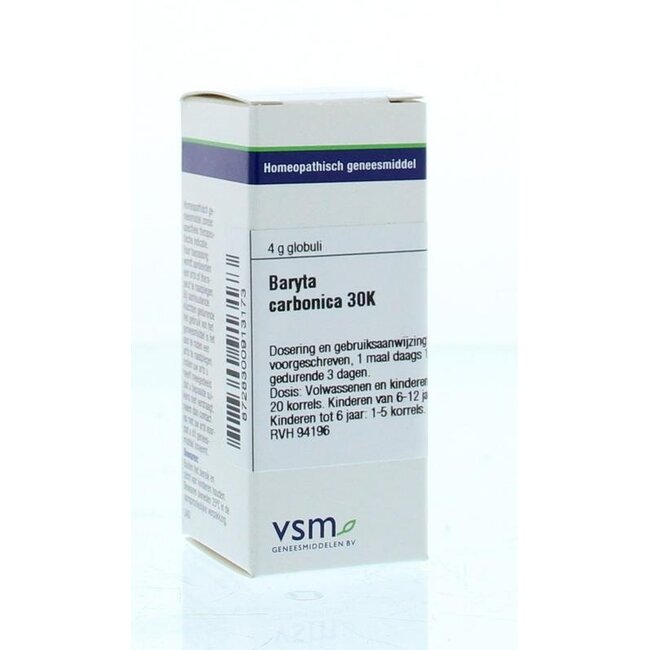VSM Baryta carbonica 30K 4 gramos