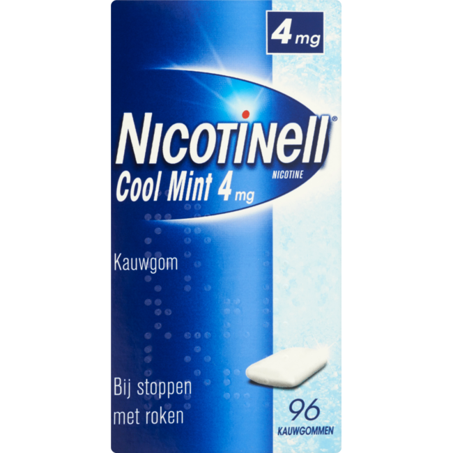 Kauwgom cool mint 4mg 96 Stuks