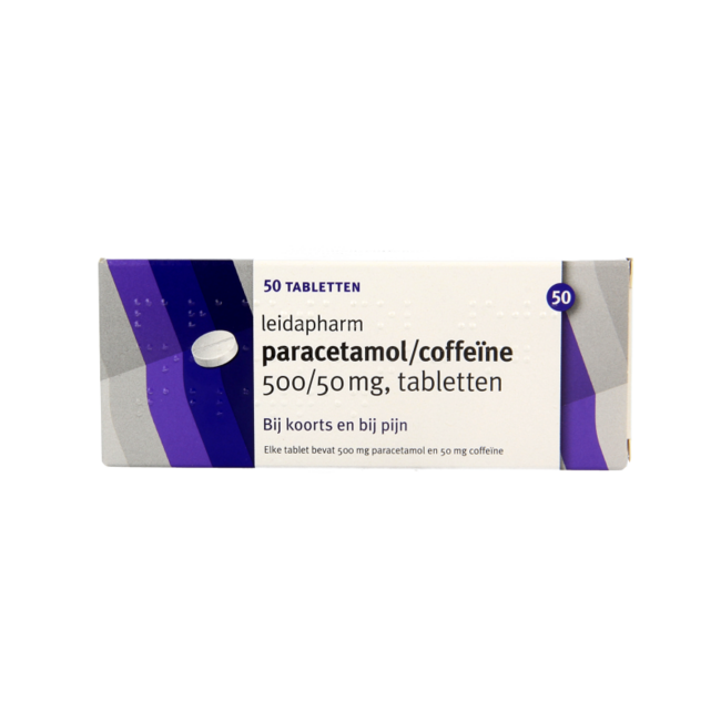 Leidapharm Paracétamol/Caféine CP 550 50 Comprimés