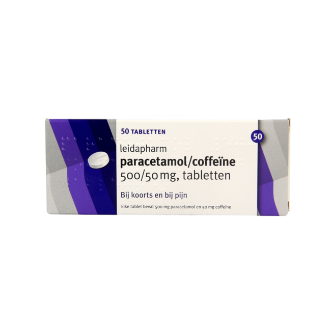 Leidapharm Paracetamol/Caffeine CP 550 50 Tablets
