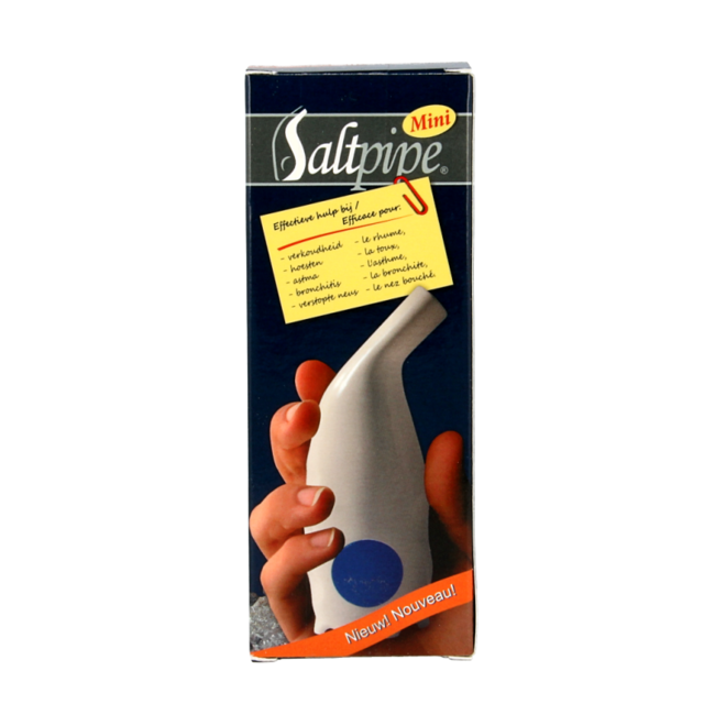 Saltpipe Mini zout inhalator met halitzout 25 Gram