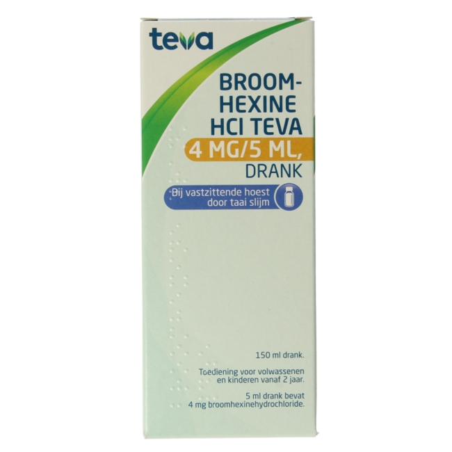 Teva Bromheksyna HCl 4mg/ml = 0,8 mg 150 Mililitrów