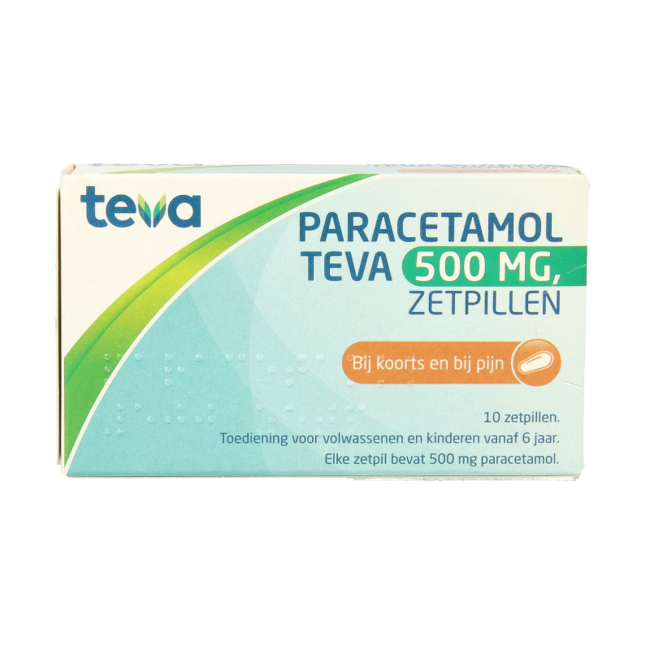 Teva Paracétamol 500 mg 10 Suppositoires