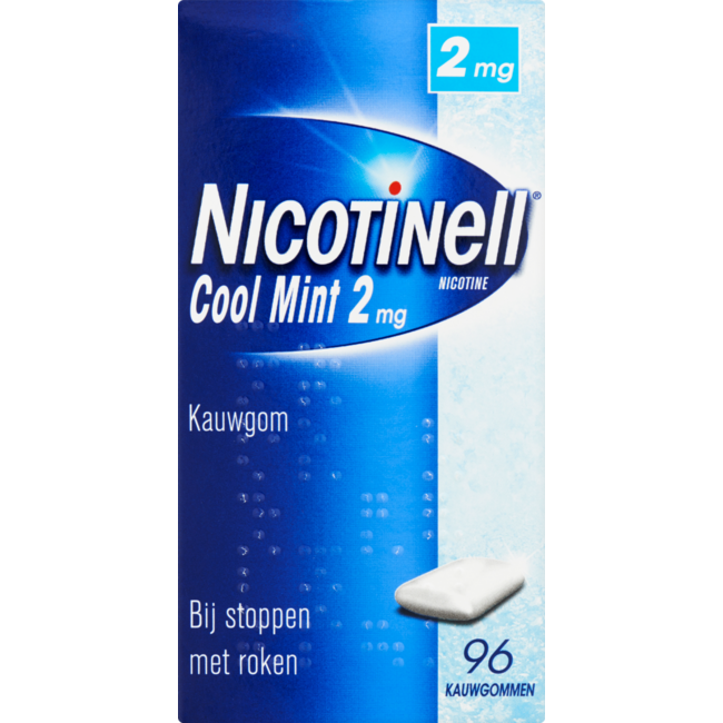 Nicotinell Gomme à mâcher Cool Mint 2 mg 96 pièces