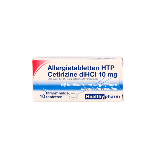 Healthypharm Cetirizine diHCl 10mg 10 Tabletten