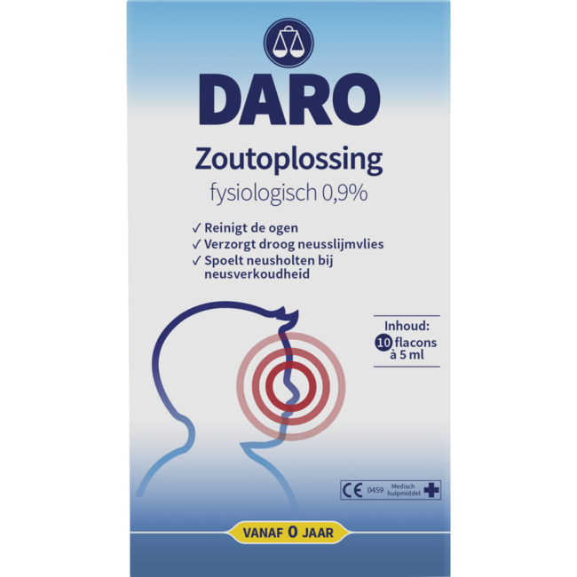 Solución salina fisiológica para niños 5 ml 10 ampollas