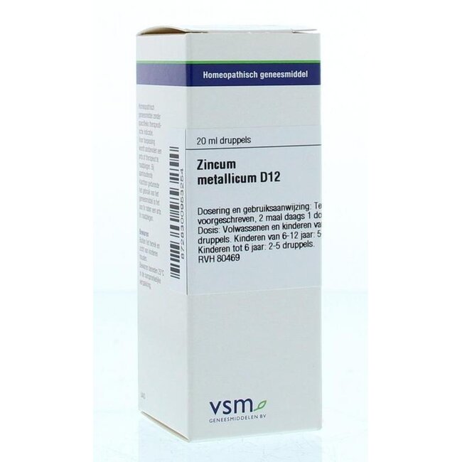 VSM Zincum metallicum D12 20 Millilitre