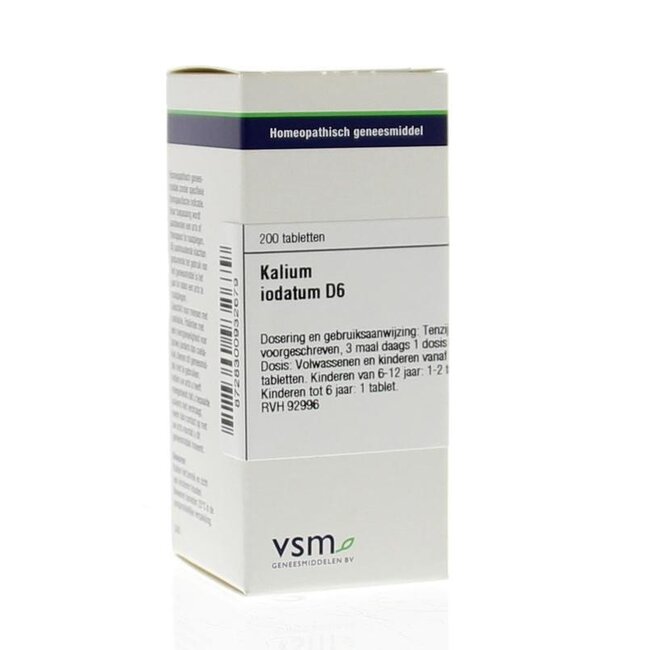 VSM Kalium iodatum D6 200 comprimidos