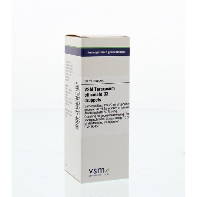 VSM Taraxacum officinale D3 20 Millilitre