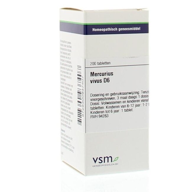 VSM Mercurius vivus D6 200 tabletek