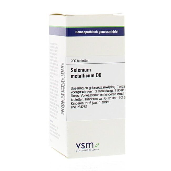 VSM Selenium metallicum D6 200 comprimés