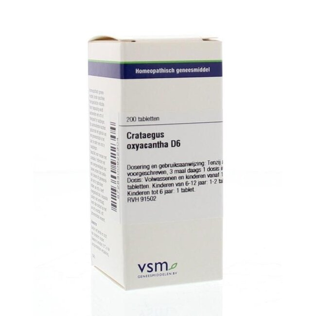 VSM Crataegus oxyacantha D6 200 comprimidos