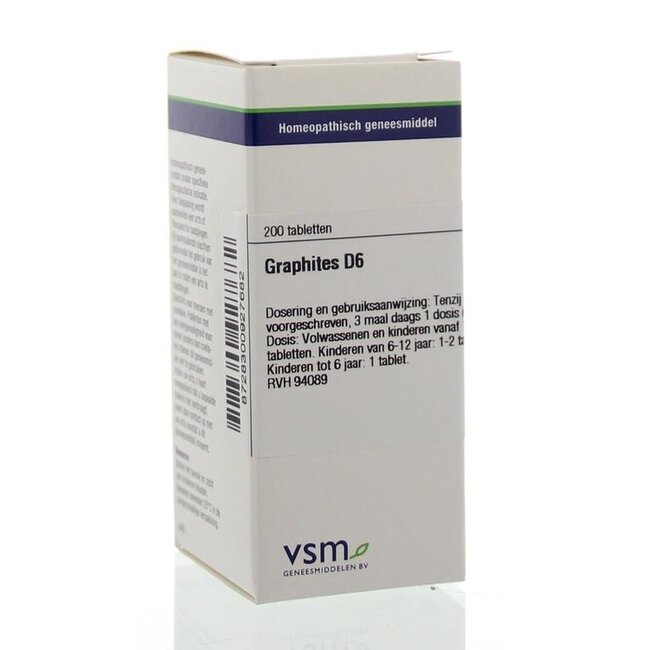 VSM Graphites D6 200 comprimidos