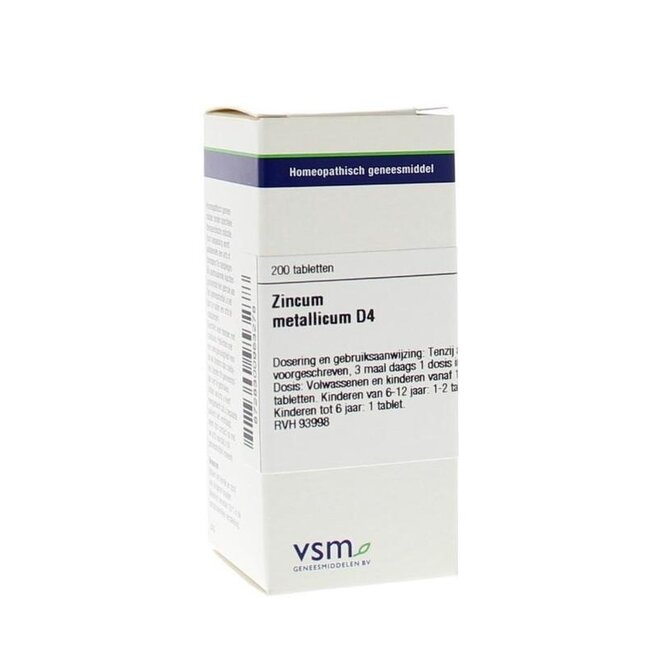 VSM Zincum metallicum D4 200 Tabletten