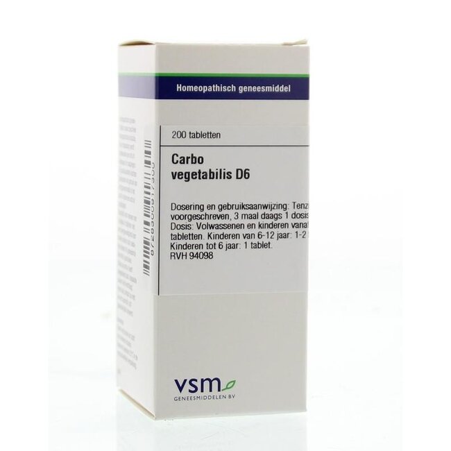 Carbo vegetabilis D6 200 Tabletten